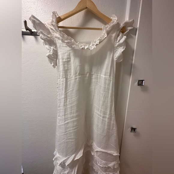 Doen Calla Ruffle Dress - Salt White - Picture 2 of 7